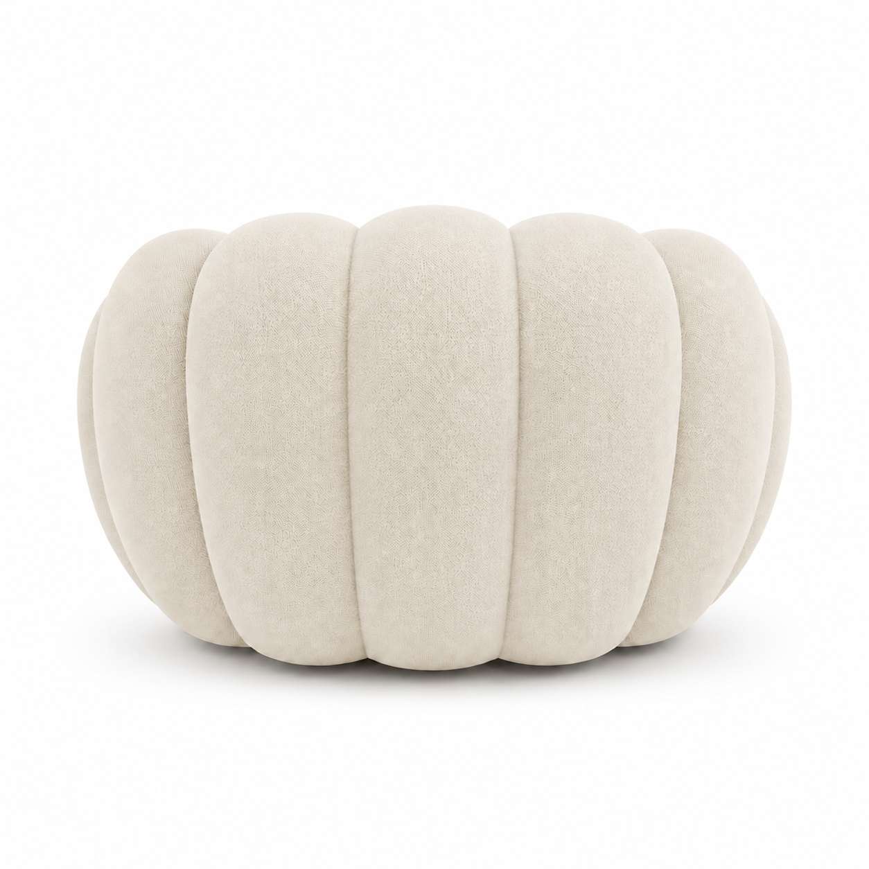 Fauteuil Rousseau — Blanc cassé — vue de dos