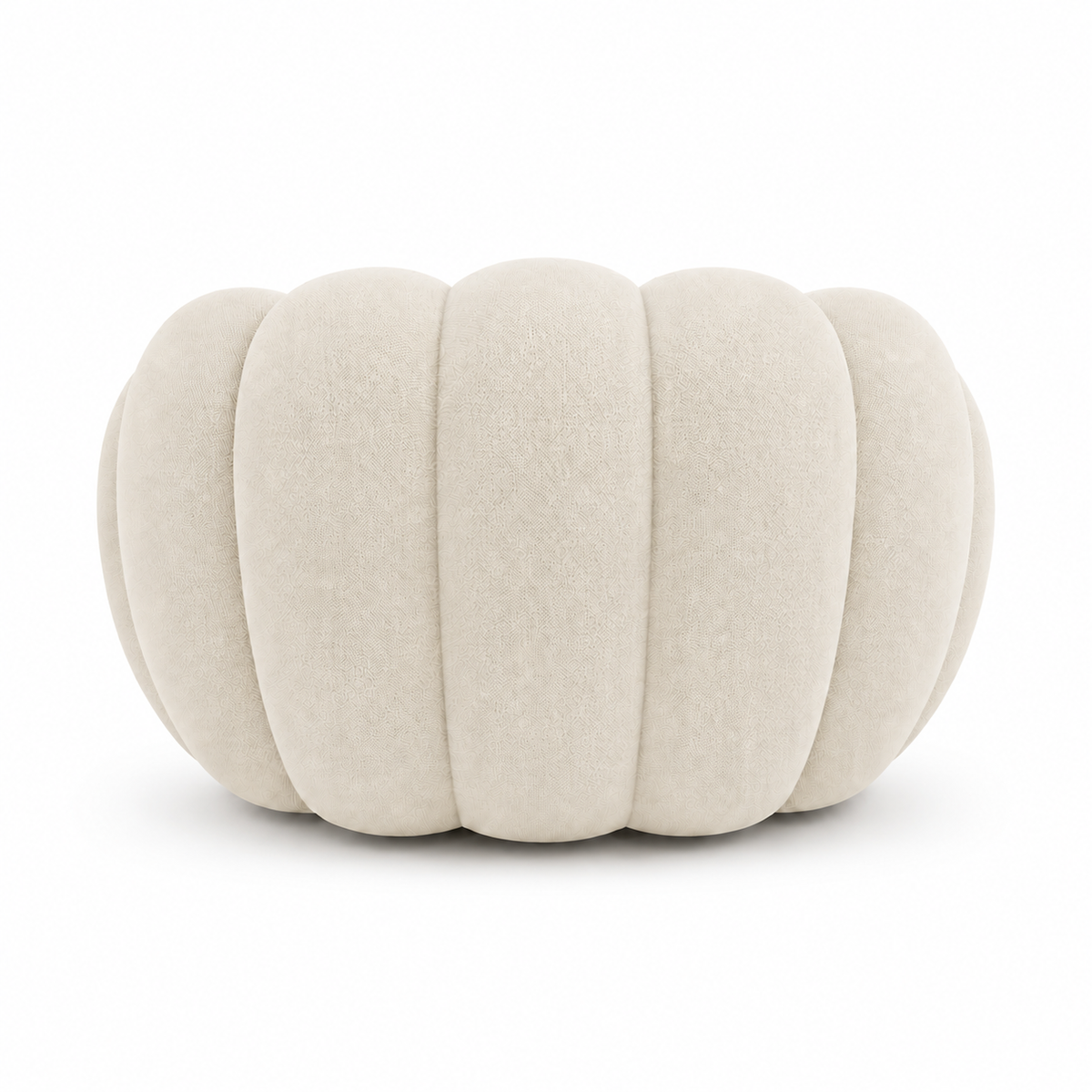 Fauteuil Rousseau — Blanc cassé — vue de dos