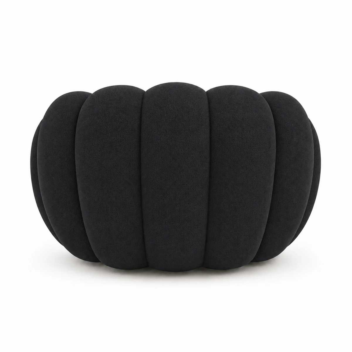 Fauteuil Rousseau — Noir textile — vue de dos
