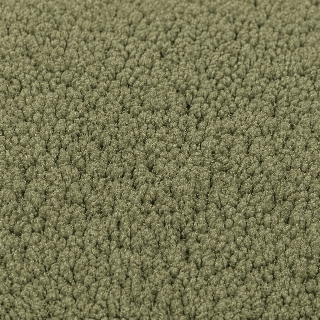 Gros plan de la maille bouclette Orbe Paris, coloris Vert sauge
