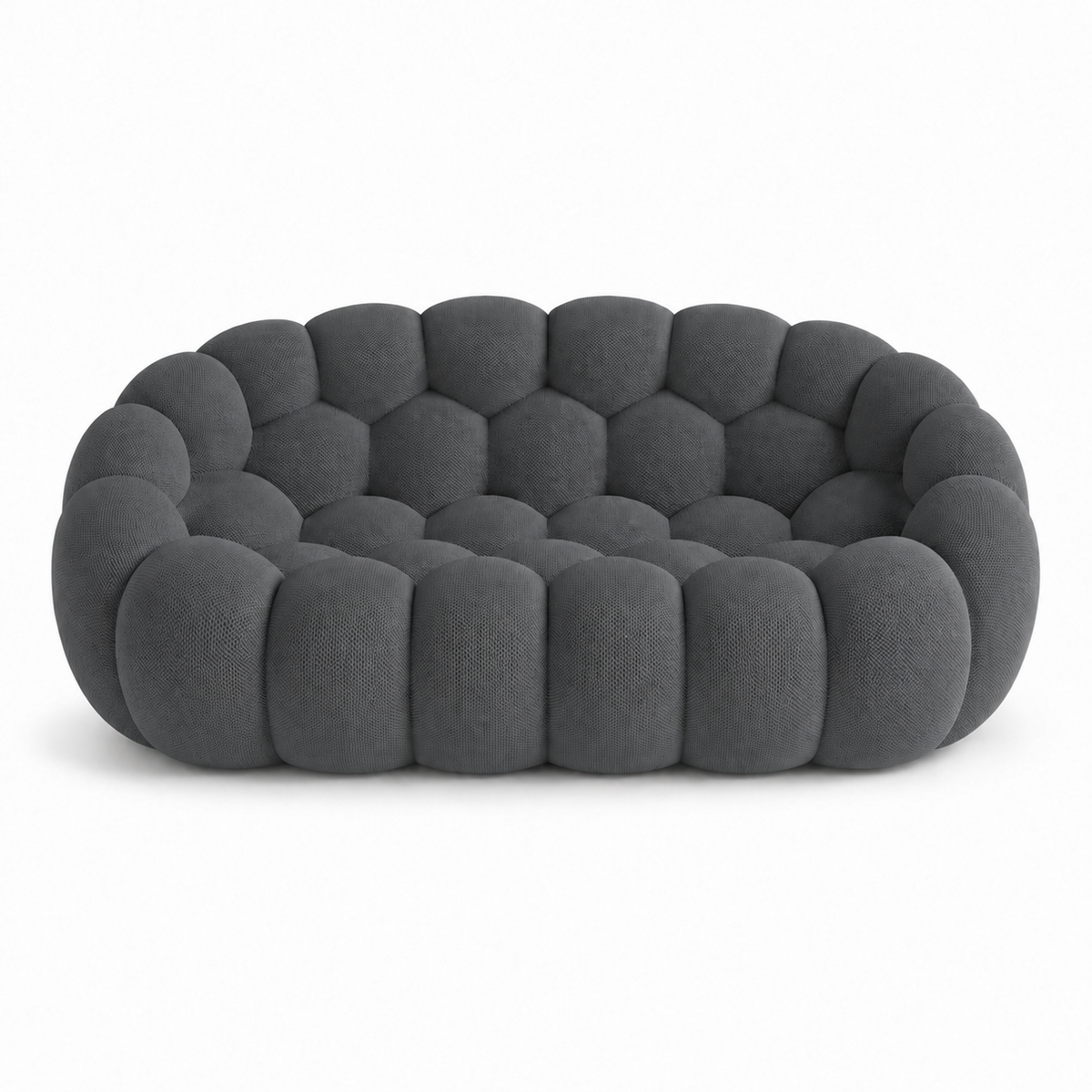 Canapé Rousseau — 2-3 places gris anthracite — vue de face