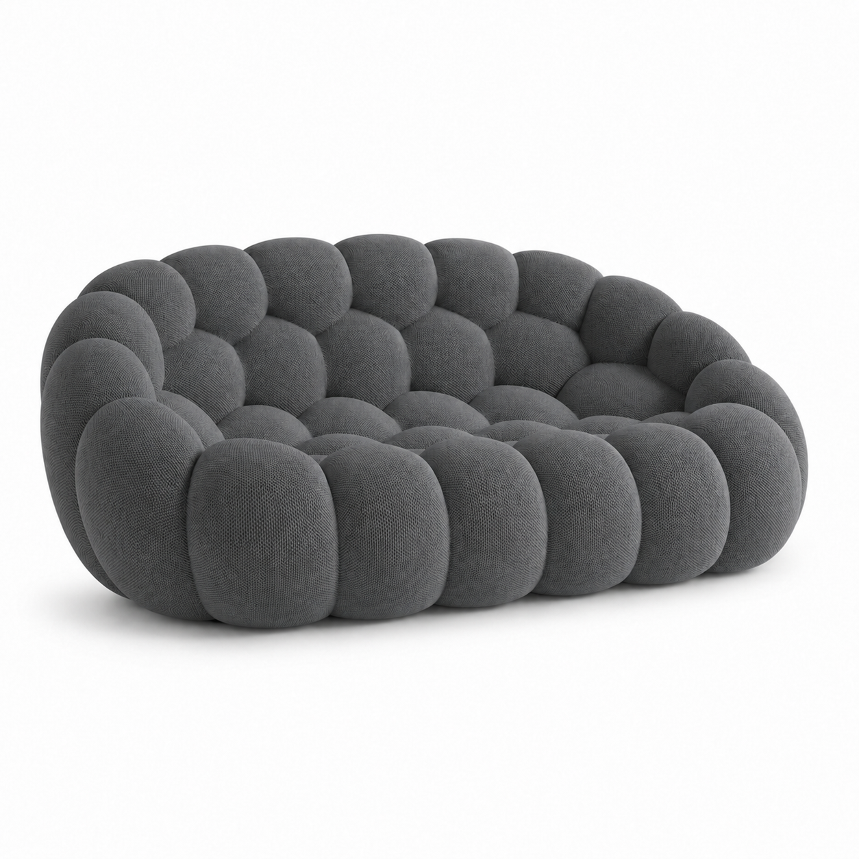 Canapé Rousseau — 2-3 places gris anthracite — vue de profil