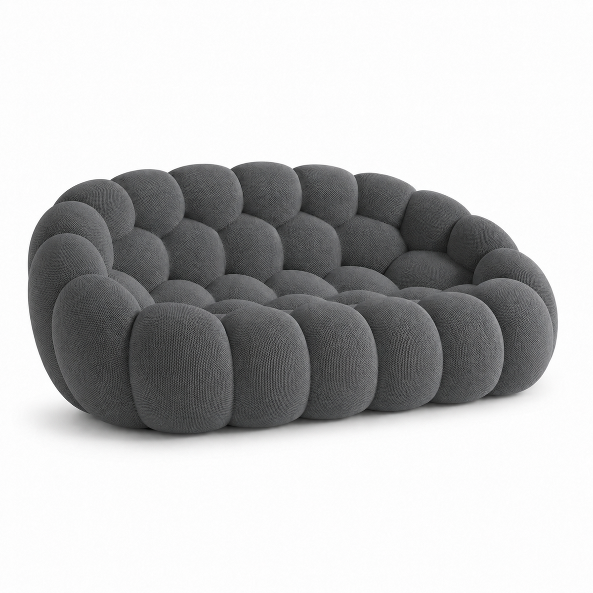 Canapé Rousseau — 2-3 places gris anthracite — vue de profil