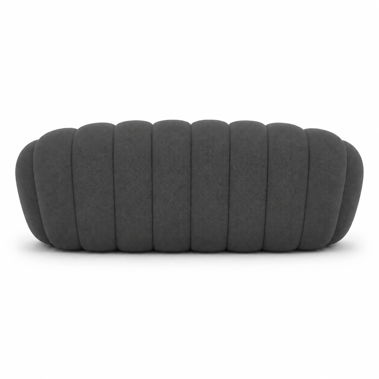 Canapé Rousseau — 3-4 places gris anthracite — vue de dos