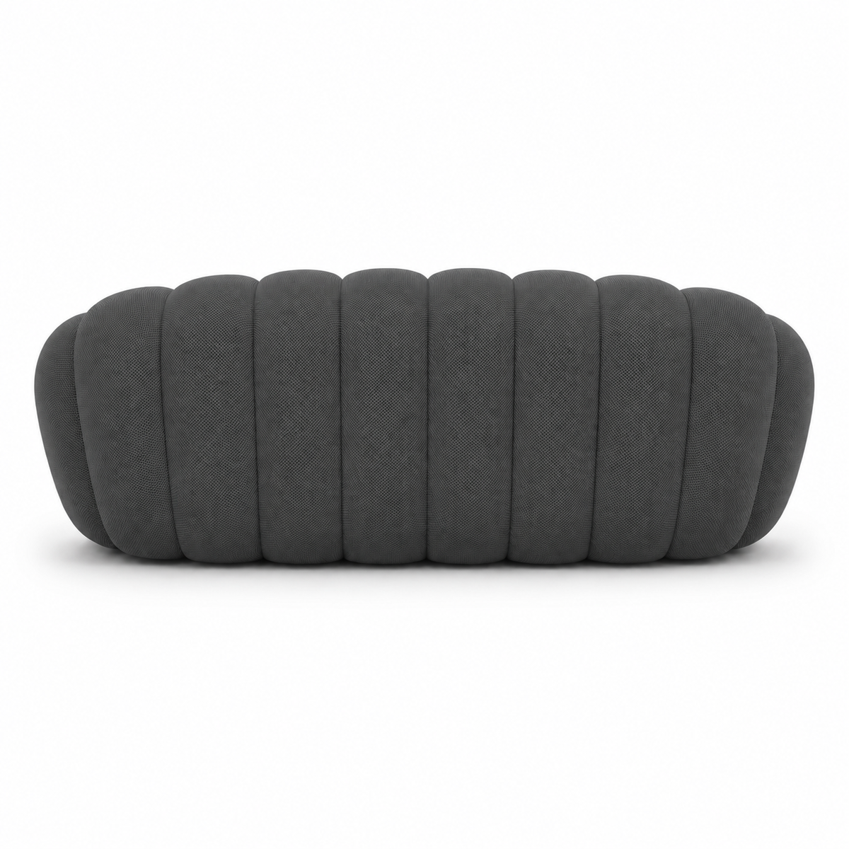 Canapé Rousseau — 3-4 places gris anthracite — vue de dos