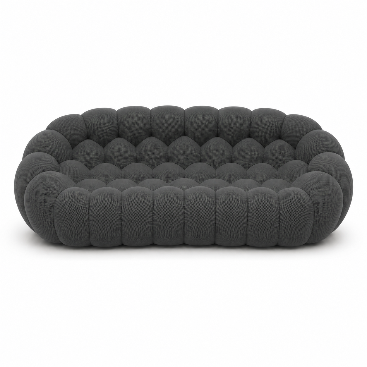 Canapé Rousseau — 3-4 places gris anthracite — vue de face