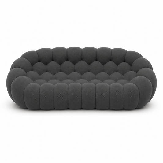 Canapé Rousseau — 3-4 places gris anthracite — vue de face
