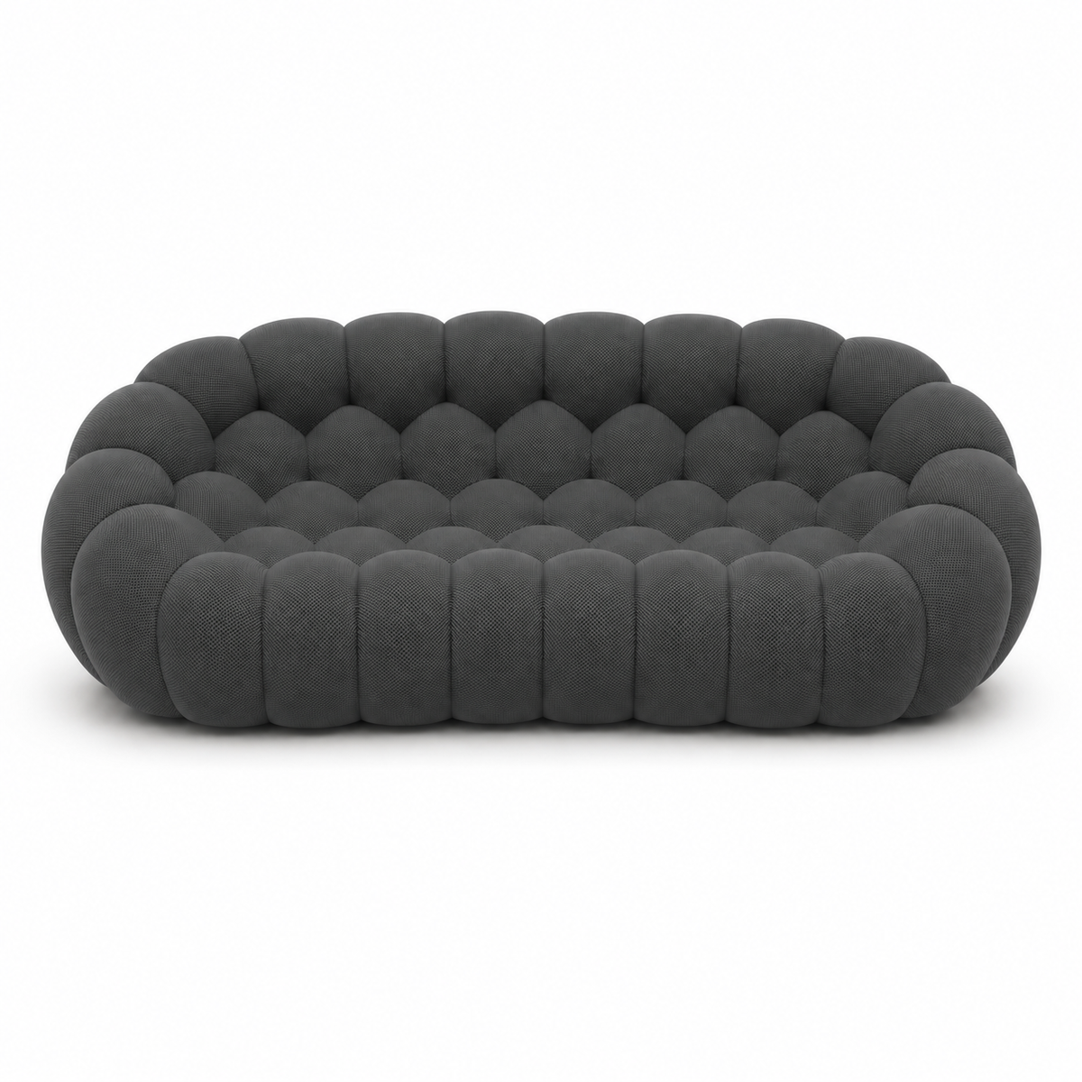 Canapé Rousseau — 3-4 places gris anthracite — vue de face