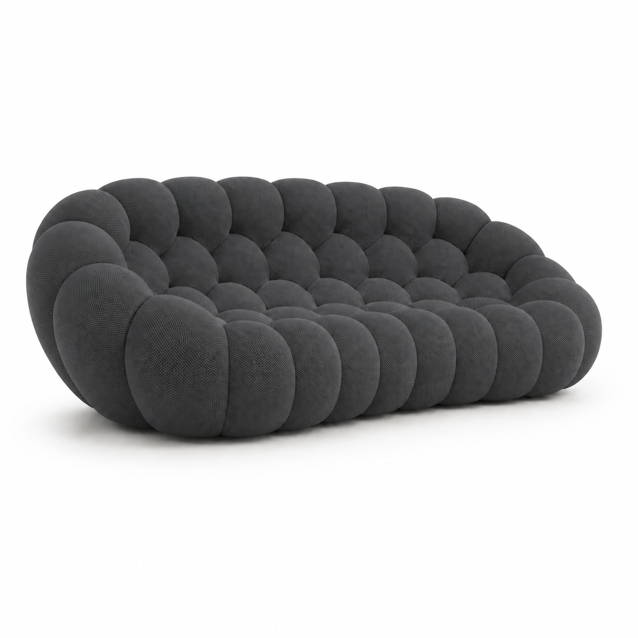 Canapé Rousseau — 3-4 places gris anthracite — vue de profil