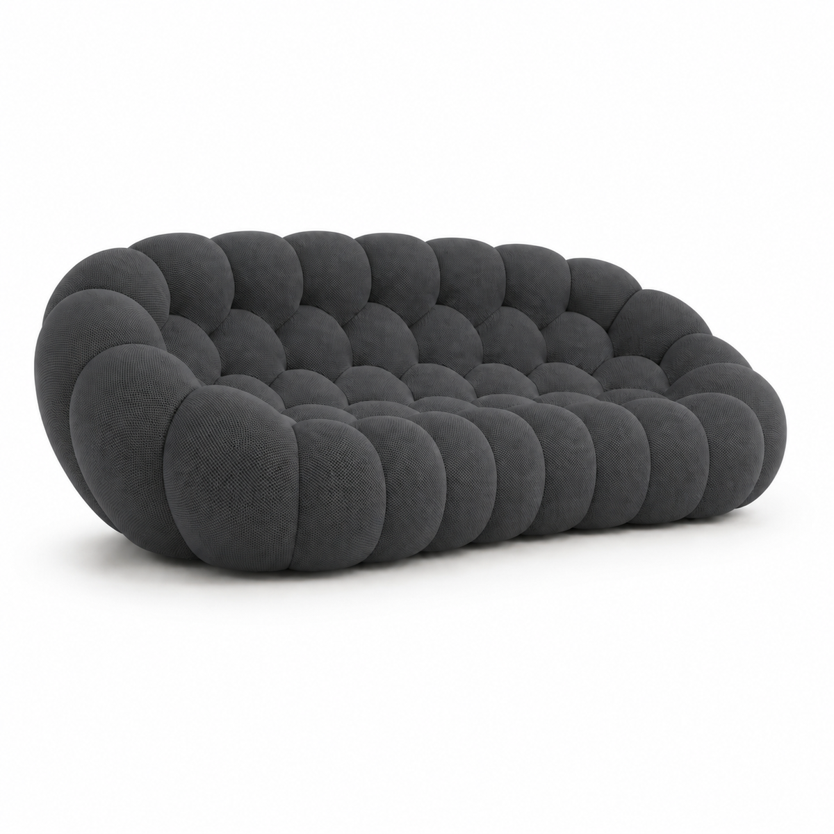 Canapé Rousseau — 3-4 places gris anthracite — vue de profil