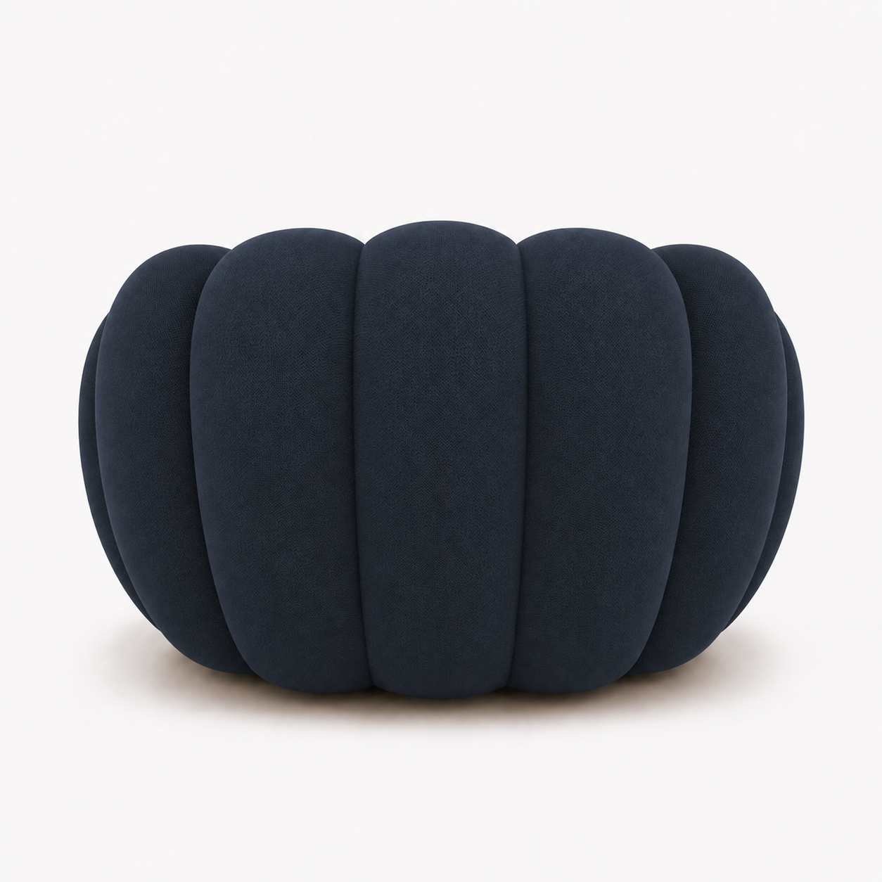 Fauteuil Rousseau Orbe bleu marine — vue de dos
