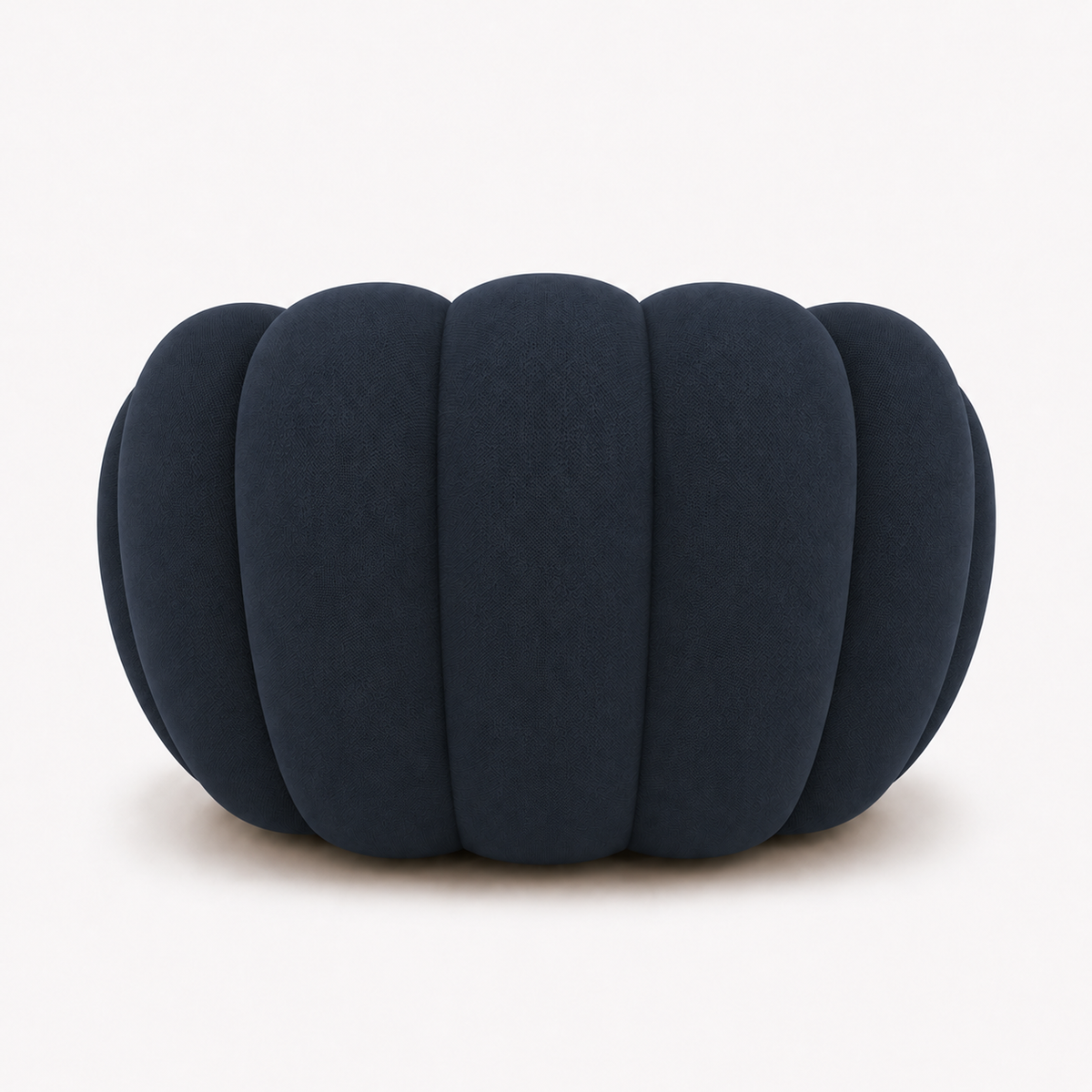 Fauteuil Rousseau Orbe bleu marine — vue de dos