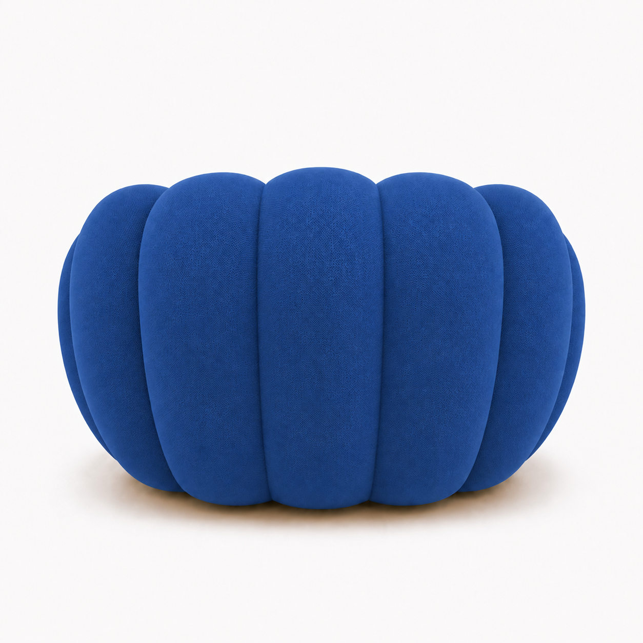 Fauteuil Rousseau Orbe bleu roi — vue de dos