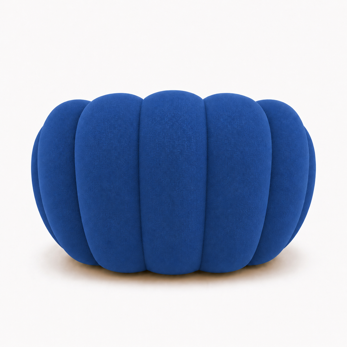 Fauteuil Rousseau Orbe bleu roi — vue de dos