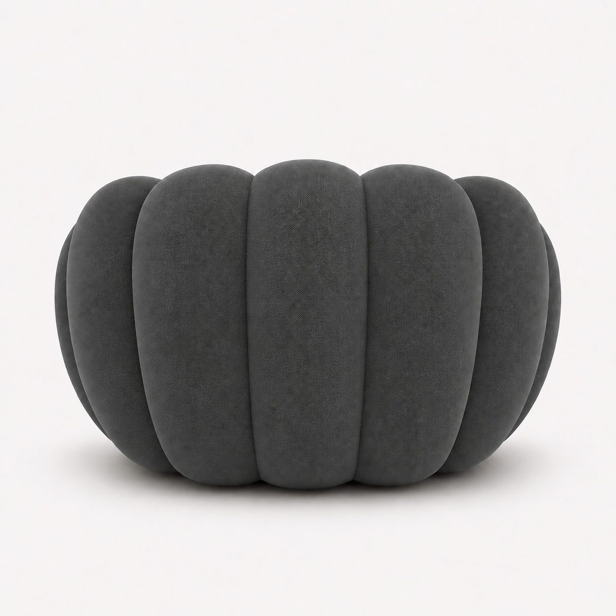 Fauteuil Rousseau Orbe gris anthracite — vue de dos