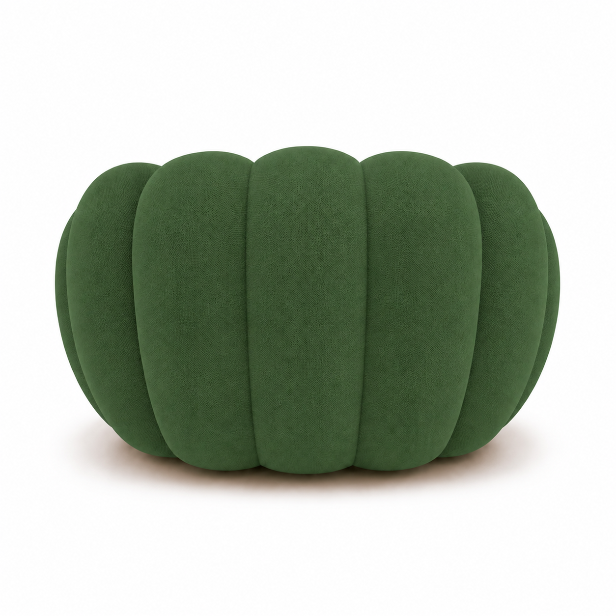 Fauteuil Rousseau Orbe vert forêt — vue de dos
