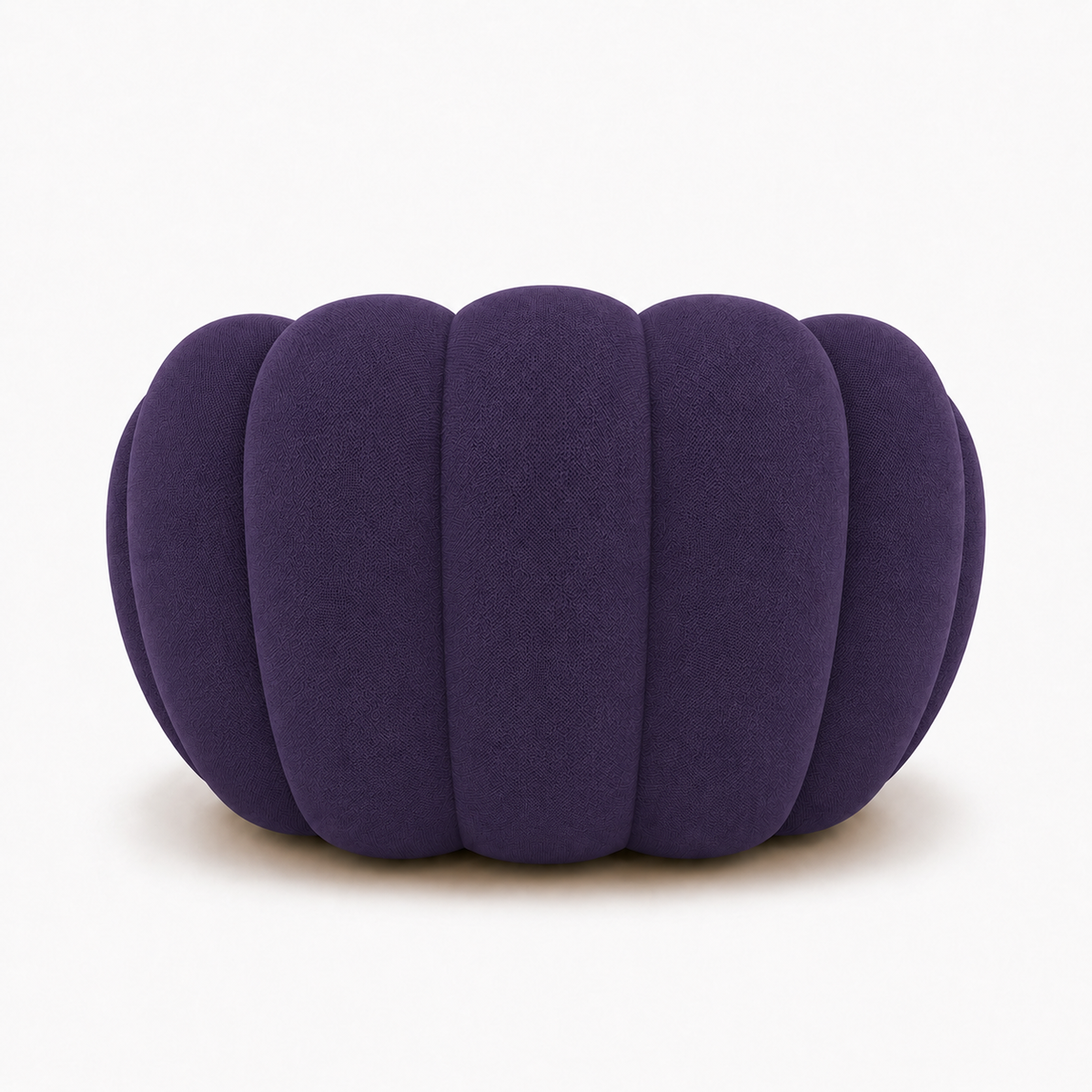 Fauteuil Rousseau Orbe violet foncé — vue de dos