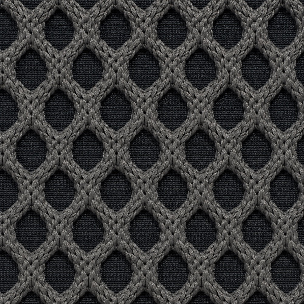 Gros plan du tissu maille 3D Orbe Paris — coloris Gris anthracite