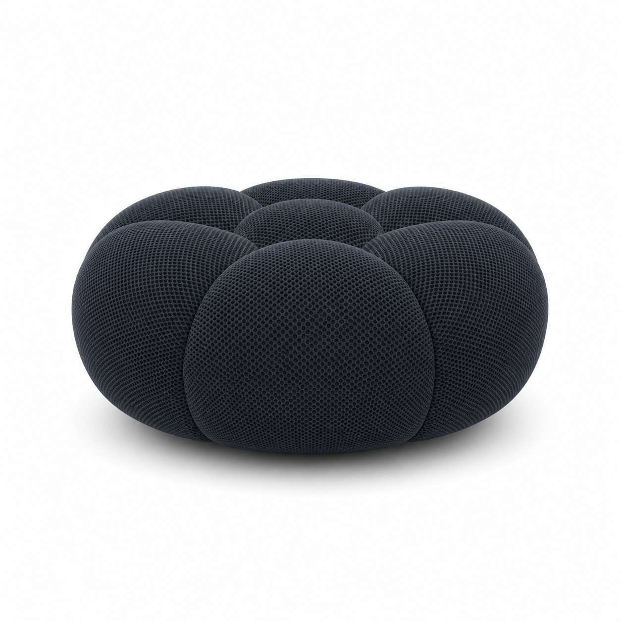 Pouf Rousseau Bleu marine — vue de dessous