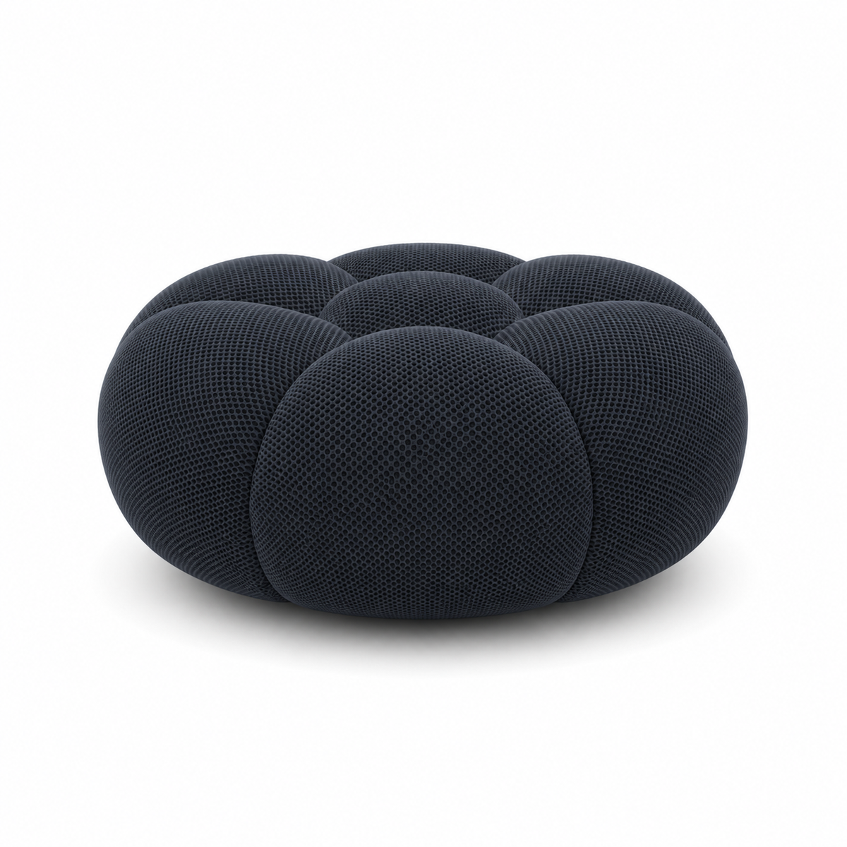 Pouf Rousseau Bleu marine — vue de dessous