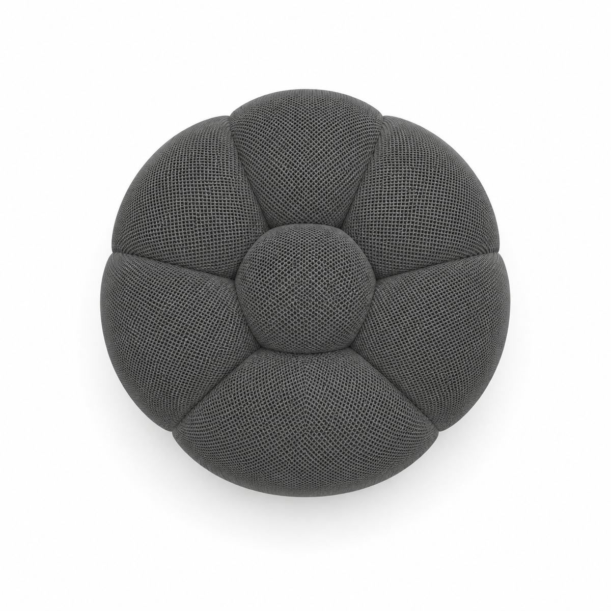 Pouf Rousseau Gris anthracite — vue de dessus
