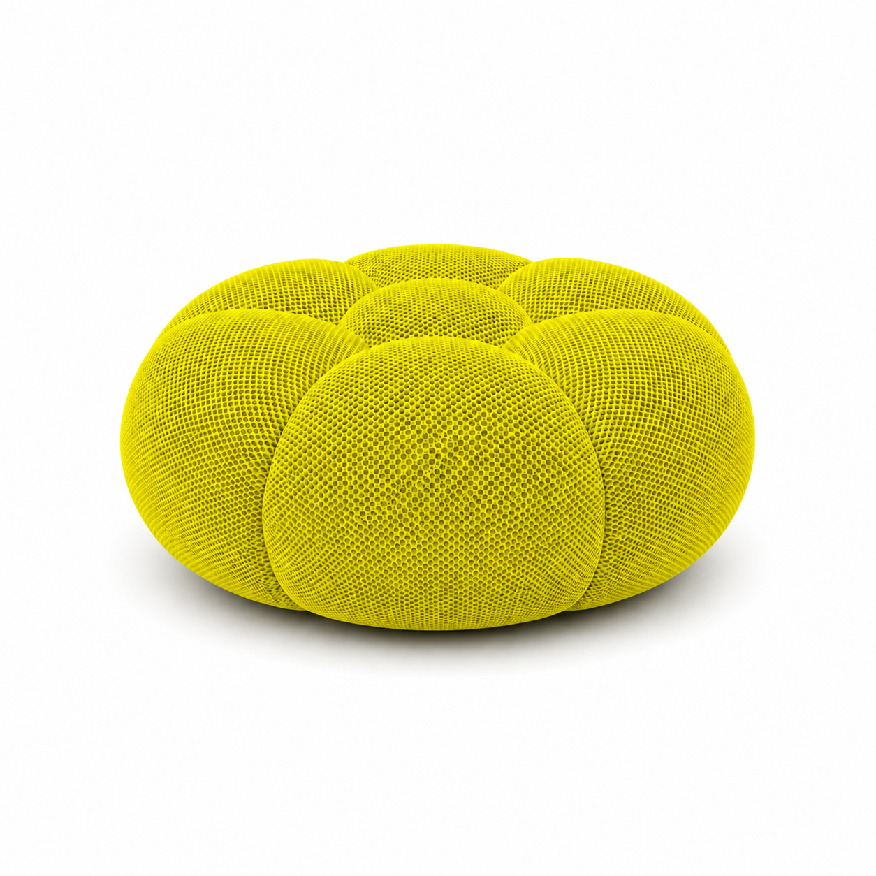 Pouf Rousseau Jaune fluo / anis — vue de dessous