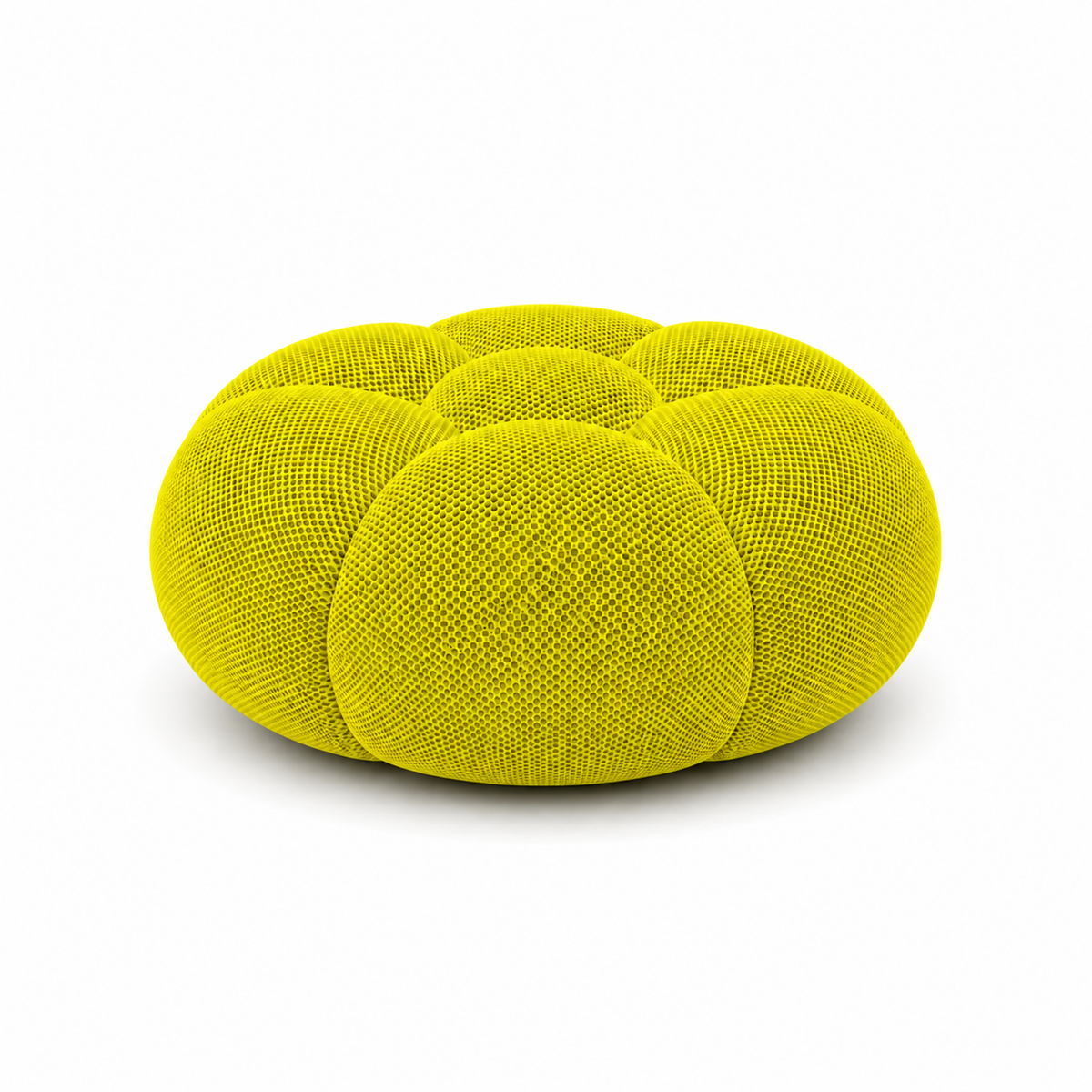 Pouf Rousseau Jaune fluo / anis — vue de dessous